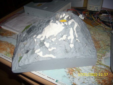 Sopka na výuku do školy.